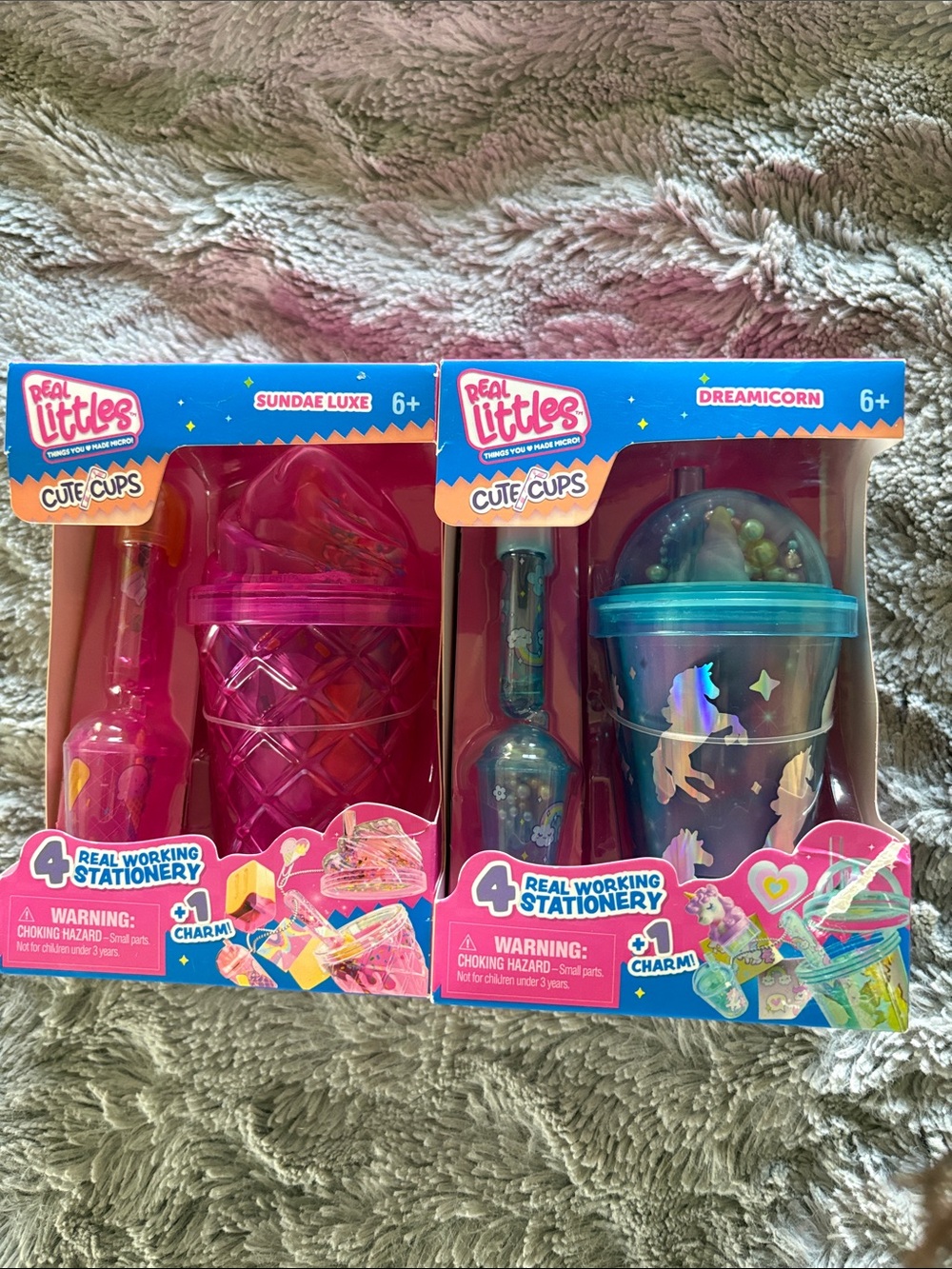 Cute Cups Stationery Set - Pink Sundae & Teal Dreamicorn